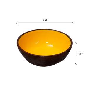 ชามไม้พิมพ์ลายระบายสีด้วยมือแบบพรีเมี่ยมสำหรับตกแต่งห้องครัวห้องรับประทานอาหารและการตกแต่งภายในบ้านที่สวยงาม - Product Image 4