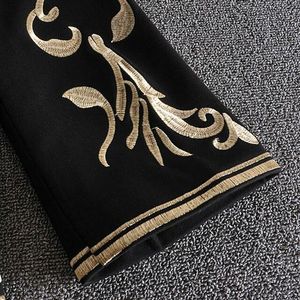 Chaqueta Bohemia para abrigo largo de alta moda hecho a mano con diseño de bordado dorado Unisex - Product Image 4