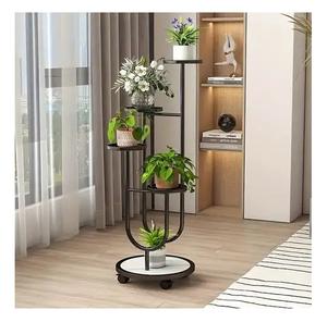 Nouveau support de jardinière en métal au design simple fait à la main fer poudre noire coted fini utiliser intérieur extérieur pour obtenir un tarif bon marché - Product Image 6