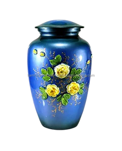 Urne biodégradable artisanale pour cendres humaines, fournitures funéraires en relief - Product Image 1