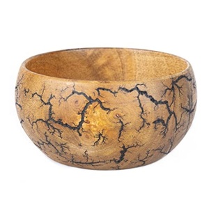 Ensemble de 2 bols à salade, décoration de table, bol en bois, design exclusif, vente chaude, bol à salade, fruits, service - Product Image 6