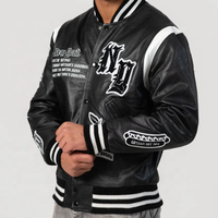 Vestes d'hiver en laine et cuir de qualité supérieure, sur mesure, style varsity, fabrication directe, vente en gros, écologiques