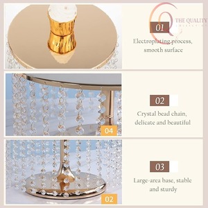 Soporte para Pastel de Metal de Estilo Moderno con Textura Lisa, Perfecto para Decoración de Postres y Entretenimiento en el Hogar - Product Image 3