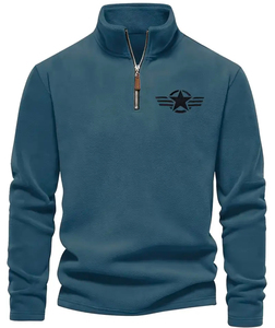 Sweat-shirt d'hiver pour homme de haute qualité, imprimé personnalisé, uni, teint, à capuche, décontracté, respirant, en polaire écologique - Product Image 1