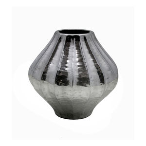 Ensemble de 2 Vase à fleurs en laiton de haute qualité fini noir pour la maison Vases à fleurs en métal décoratifs de table faits à la main en vrac - Product Image 2