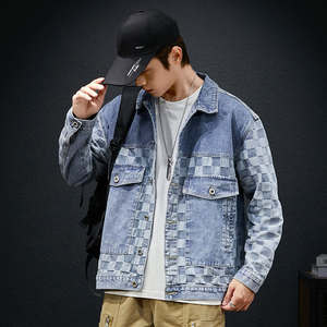 Customized <b>Men's</b> Denim <b>Jackets</b> Casual Solid Color Zipper <b>Long</b> Sleeve Lightweight Breathable Winter Hooded Front OEM Service - Product Image 6