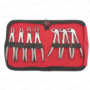 Bébé Dent Extraction Forceps 7 Pcs Ensemble En Acier Inoxydable Dentaires Daviers Dentaire Des Dents Chirurgicale Extraction Forceps Ensemble - Product Image 2