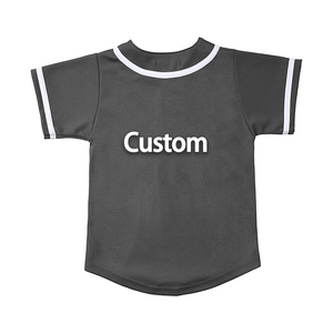 Camisetas de béisbol de doble punto Kit de uniforme personalizado Gris Niños 3D Softball y camisetas de béisbol para hombres Camisetas de béisbol personalizadas - Product Image 3