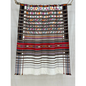 Chal Étnico Rajasthani Patu, Tejido a Mano con Tela de Algodón, Patrón Geométrico, Cálido, Unisex, Estilo Desértico - Product Image 2