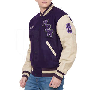 Prix de gros Vestes d'hiver pour hommes Meilleures ventes 2025 Nouvelle veste Letterman à manches longues pour hommes - Product Image 3