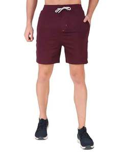 Latest 2024 Men's Shorts Customized Own Your Logo OEM Two Side Zipper Pockets Drawstings High Quality Red <b>Colour</b> Cheap Prices - Product Image 2