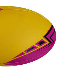 Balles de rugby personnalisées en PU PVC colour block en cuir imperméable de haute qualité Tailles de divertissement Large gamme de couleurs Balles de rugby - Product Image 4