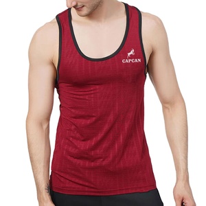 Camiseta sin mangas de algodón 100% de alta calidad para hombre, camiseta de entrenamiento personalizable con cuello para uso en exteriores, características, logotipo de tela personalizable - Product Image 1