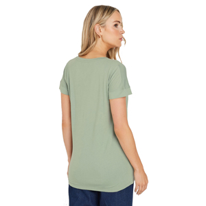 T-shirt Femme Col Rond Manches Courtes Couleur Unie 100% Coton Séchage Rapide Respirant Printemps-Été 2025 – Grande Vente - Product Image 4