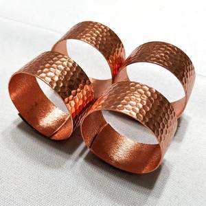 Best Quality Copper Napkin Ring <b>for</b> <b>Wedding</b> Party Decoration Copper Napkin Napkin Ring <b>for</b> Dinnerware Use - Product Image 2