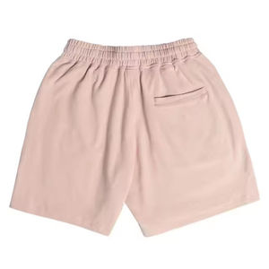 Vente en gros de shorts d'été en coton biologique avec logo sur mesure, respirants, séchage rapide, sports, course à pied, poches latérales cargo, shorts à cordon - Product Image 4