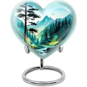 <b>Large</b> Capacity Aluminum Metal <b>Urn</b> for Adult Ashes Handcrafted Decorative Funeral <b>Urn</b> for Home Memorial Display from India - Product Image 6
