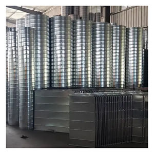 Saluran udara Spiral tabung Spiral baja galvanis/304 baja tahan karat saluran Spiral D100-1500 - Product Image 3