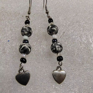 Boho ต่างหูลูกปัดด้วยการออกแบบสีฟ้าครามแอนดี้ cascading Fringe, เครื่องประดับของขวัญที่ไม่ซ้ำกัน - Product Image 1