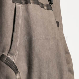 Sudadera con capucha de lana lavada con ácido de gran tamaño con logotipo personalizado para hombre, estampado lavado callejero, corte holgado, suministro al por mayor de invierno fabricado en Pakistán - Product Image 6