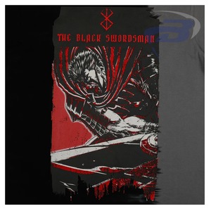 T-shirt streetwear urbain pour homme, noir, graphique anime, art sombre, mode streetwear, avec design personnalisé et logos imprimés - Product Image 2