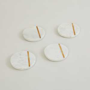 Juego de Posavasos de Mármol Natural Premium, Elegantes Posavasos de Piedra para Mesa de Comedor, Hotel, Restaurante, Venta al por Mayor - Product Image 4