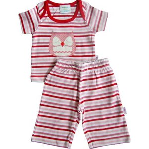 2025 última moda Unisex algodón rayas camiseta pantalones conjunto ropa suave para niños pequeños y bebés compras en línea - Product Image 1