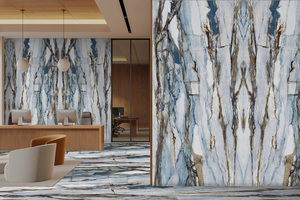 Plans de travail de cuisine et salle de bain sur mesure en quartz artificiel Calacatta, préfabriqués, résistants au feu, écologiques et modernes - Product Image 1