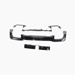 Kit de Carrocería Exterior Estilo MP en Negro Brillante ABS, Alerón Delantero, Faldones Laterales, Difusor Trasero para <span class=keywords><strong>BMW</strong></span> Serie <span class=keywords><strong>2</strong></span> <span class=keywords><strong>Gran</strong></span> Coupé F44 2019 2021 - Product Image 4