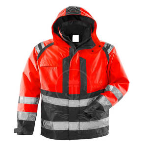Chaqueta de Seguridad Laboral Transpirable Hecha a Medida, Talla Grande, Reflectante, Impermeable, Certificada CE, Unisex, Alta Visibilidad - Product Image 1