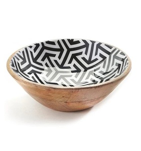 Precio al por mayor, calidad superior, cuenco de madera maciza para servir, cuenco de madera hecho a mano para el hogar, restaurantes y hoteles usados. - Product Image 3