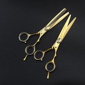 Tijeras de pelo de oro de 6,0 pulgadas de nueva moda al por mayor Sessors de belleza con diseño elegante para cortar el pelo - Product Image 6