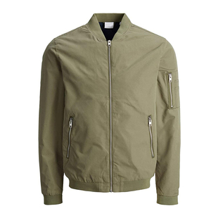 Chaqueta bomber para hombre, resistente al agua y al viento, ligera, de tela antidesgarro, para exteriores. - Product Image 6