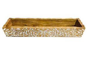 Último lavado blanco para bandeja de servicio de madera de mango Nuevo diseño para el hogar Cocina Comedor Artículos de hotel para ocasiones de boda - Product Image 3