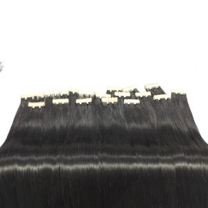 Extensiones de cabello de cinta india de larga duración 100% de la mejor calidad, cutículas alineadas, estilo de onda profunda suelta Natural, cabello superior de alta calidad - Product Image 4