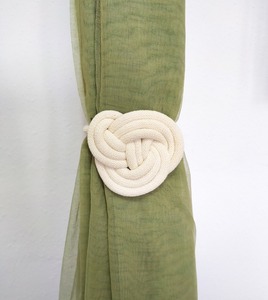 Set of 2 macrame <b>curtain</b> tieback, modern <b>curtain</b> tieback, handmade <b>curtain</b> <b>holdbacks</b> rope - Product Image 3