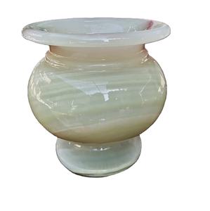 Vase décoratif en marbre d'onyx, vase en marbre vert d'onyx, petit vase décoratif en marbre d'onyx - Product Image 2