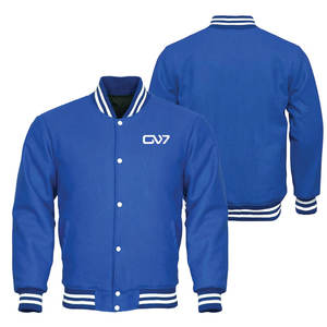 Vestes d'université en laine pour hommes en vrac avec manches en cuir en option vestes d'université avec coutures durables et doublure chaude - Product Image 1