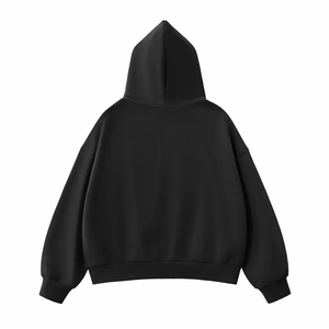 Sudaderas con Capucha Personalizadas al por Mayor, Cierre Completo, Tejido Grueso, Lisas, Extra Grandes, de Felpa Francesa, con Hombros Caídos, para Hombre - Product Image 2