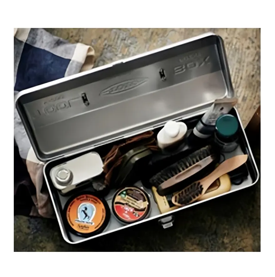 High Quality durable portable waterproof Hand Steel Tool Storage Boxes cases for outdoor comping garage garden with lid