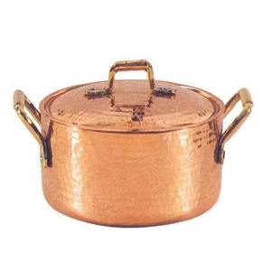 Pot de service en cuivre pur de plats de service de luxe design et fabriqué pour les fêtes fabricant d'Inde - Product Image 2