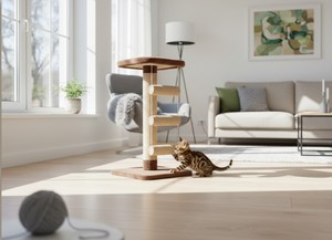 Torre rascadora Amistar Meow de alta calidad para gatos y gatitos de todas las razas y tamaños. - Product Image 5