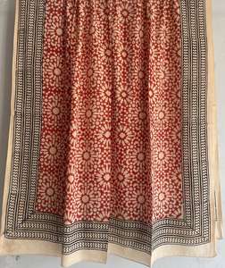 Main bloc imprimé Jaipur fabriqué à la main 100% coton écharpe traditionnelle respirante écharpe Boho Chic à la main doux coton écharpe - Product Image 3