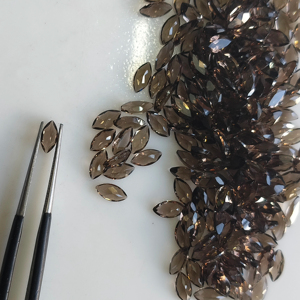 Cuarzo Ahumado Natural, Corte Marquesa de 6x3 mm, Piedra Preciosa Suelta de la Mejor Calidad para la Fabricación de Joyas - Product Image 5