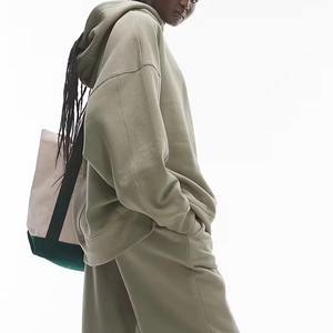 Women Oversized Pullover Hoodie Soft <b>Velour</b> Long Sleeve Casual <b>Sweatshirt</b> Cozy Loose Fit Streetwear Front Logo Fashion - Product Image 6