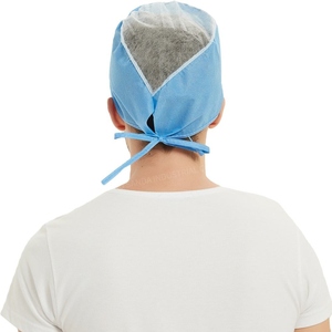 หมวกผ้าฝ้ายแห้งเร็วและระบายอากาศได้ดีพร้อมสายรัดสำหรับโรงพยาบาล - Product Image 6