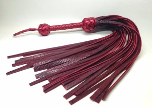 Couleur marron foncé Service OEM de haute qualité Produit le plus récent Fait à la main Meilleure vente Fouet en cuir Flogger PAR Industries - Product Image 3