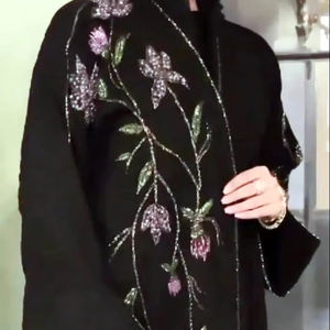 Elegant Modest Women's Traditional <b>Muslim</b> Clothing Beautiful Diamond Work Out feet Abaya Style Kaftan Formal Dubai - Product Image 1