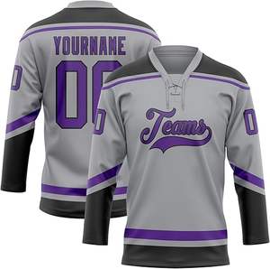 Tendance Maillot de hockey sur glace personnalisé 2025 OEM Premium Team Uniforme Sublimation Sportswear Pro Game Shirt Fournisseur en gros - Product Image 5