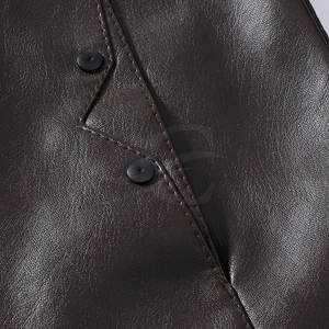 Chaqueta de cuero de alta calidad para hombre, chaqueta de moda con bajo nivel de pedido, 2023 - Product Image 6